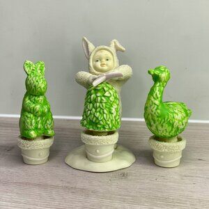 Dept 56 Snowbunnies Just A Little Off The Top Easter Village Figurines (no box)